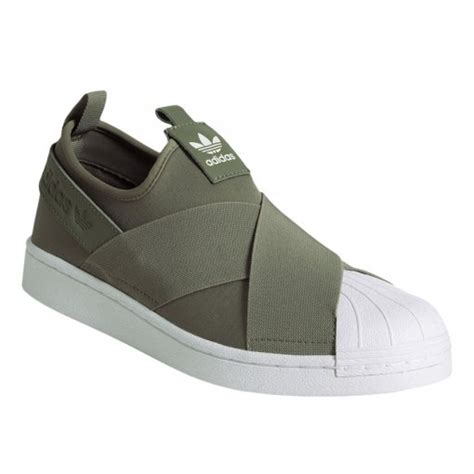 adidas superstar slip on w schuhe oliv|adidas slip on shoes.